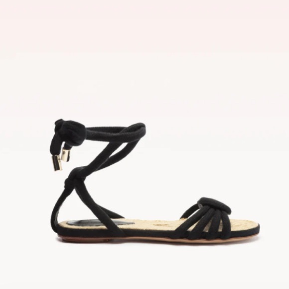 Alexandre Birman Vicky Rope Black Flats sz 37